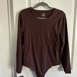 nuuds Chocolate Long Sleeve Bodysuit